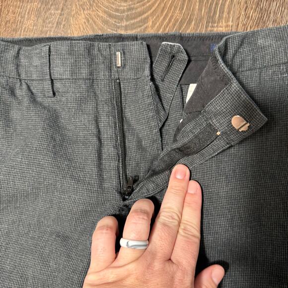 J. Crew Mens Slim Bedford Houndstooth Pants 100% Cotton Size 29x32 - Picture 5 of 7